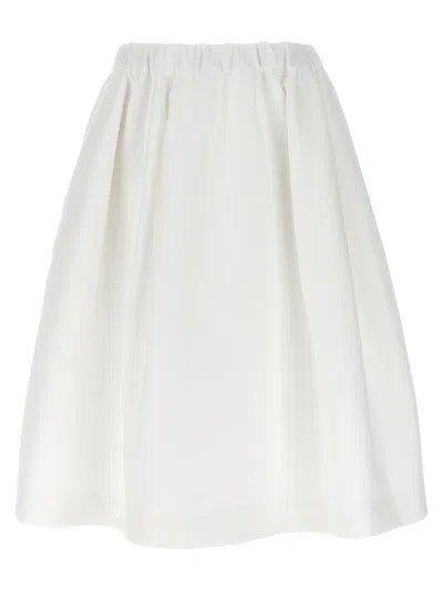 Marni Cotton Gabardine Skirt In White