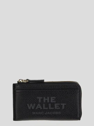 Marc Jacobs The Leather Large Wallet In Black