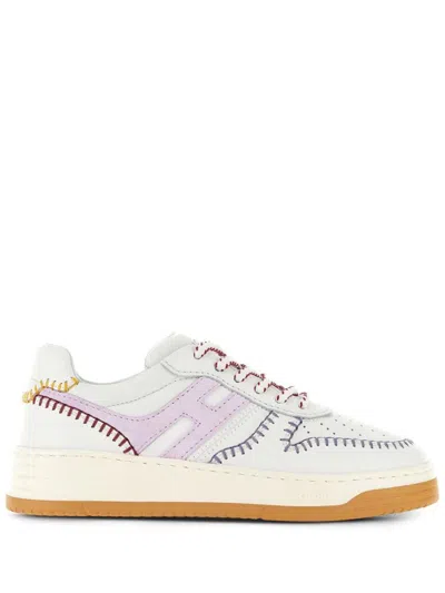 Hogan Sneakers In Bianco Iris Chiaro