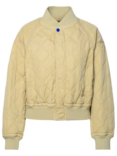 Burberry Nylon Bomber Jacket In White