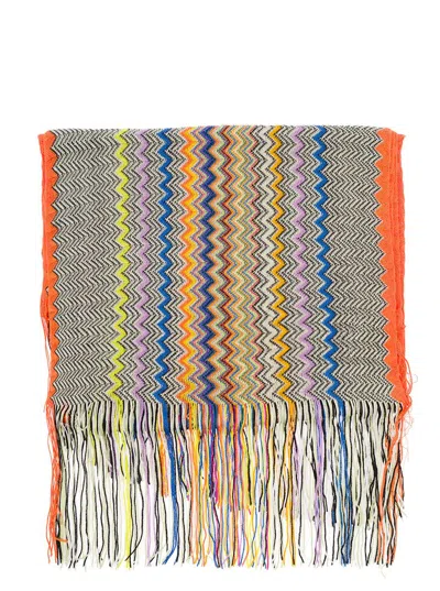 Missoni Fringed Scarf In Green