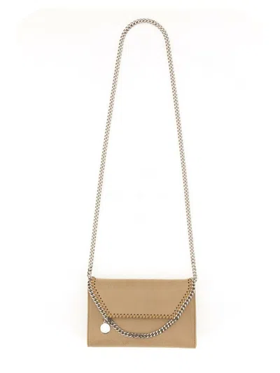 Stella Mccartney Shaggy Deer Mini Crossbody Bag In Beige