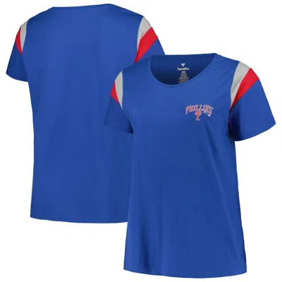 Profile Royal Philadelphia Phillies Plus Size Scoop Neck T-shirt