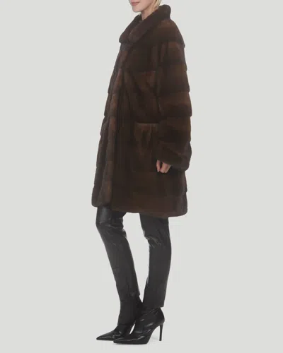 Gorski Mink Short Coat In Multi