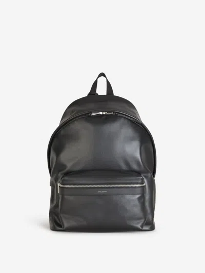 Saint Laurent City Leather Backpack In Matte Effect