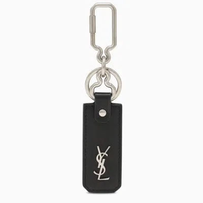 Saint Laurent Keyring With Logo In Black