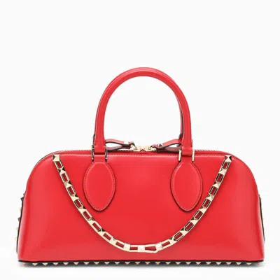 Valentino Garavani Rockstud Handbag In Red