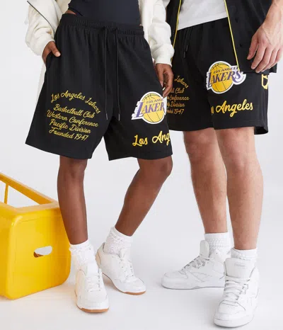 Aéropostale Los Angeles Lakers Mesh Shorts 8" In Multi