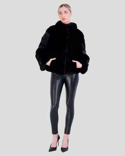 Gorski Reversible Mink Jacket In Black