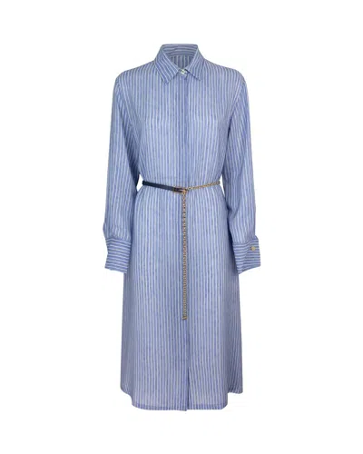 Max Mara Studio Suit In Sky Blue