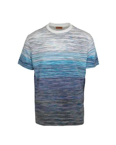 Missoni Space-dyed Cotton-jersey T-shirt In Multicolor