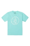 Volcom Kids' Big Boys Circle Stone Graphic Cotton T-shirt In Ceb