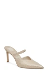 Dolce Vita Kanika Pointed Toe Pump In Champagne Embossed Leather