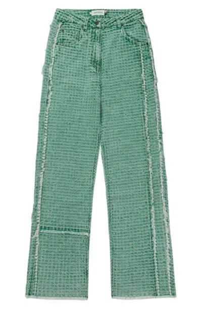 Honor The Gift Embossed Jeans In Teal