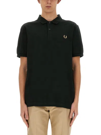 Fred Perry Polo With Logo In Green