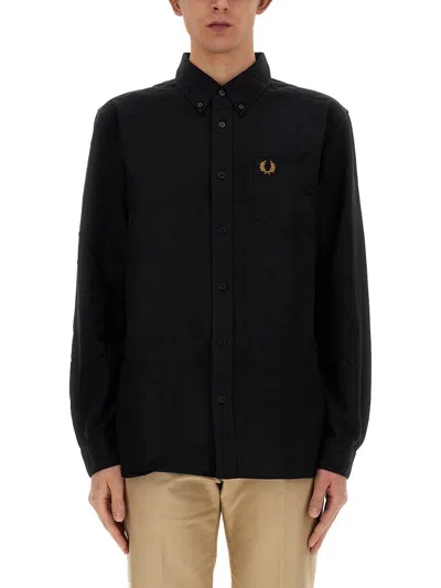 Fred Perry Shirt With Logo In Black