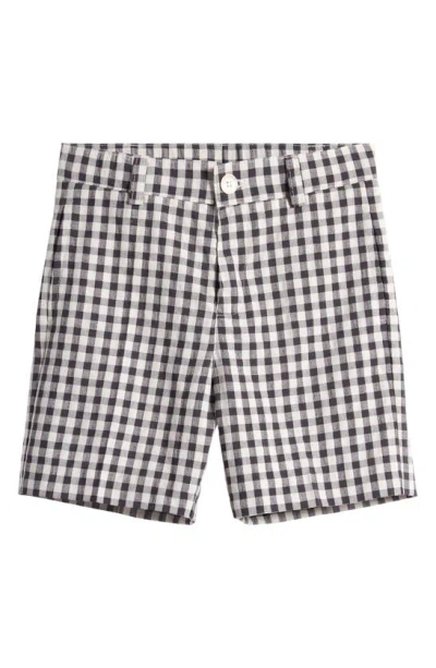 Kenzo Kids' Gingham Bermuda Shorts In Grey