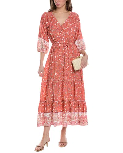Walker & Wade Carrie Maxi Dress In Orange