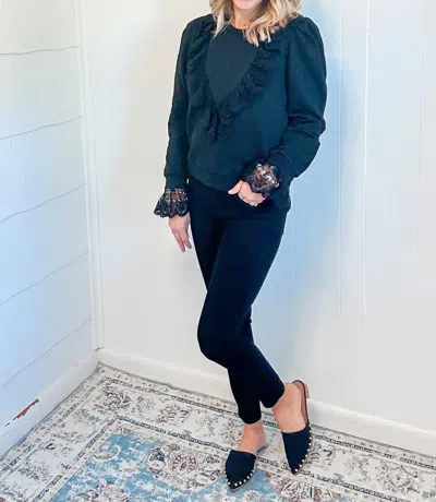 Stellah Lace Top In Black