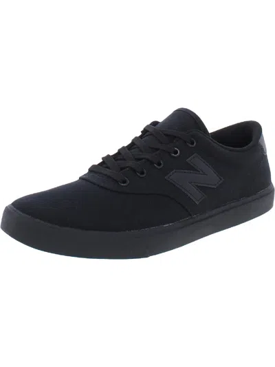 New Balance Am55v1 Mens Canvas Lace Up Athletic And Training Shoes In Black