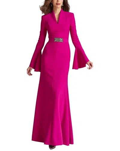 Teri Jon By Rickie Freeman Special Occasion Long Dress In Pink