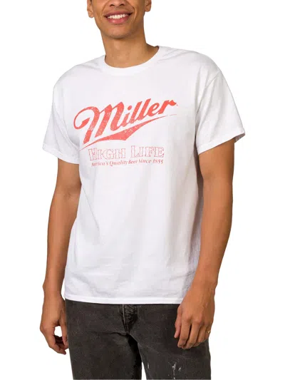 Junk Food Mens Cotton Printed T-shirt In White