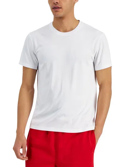 Ideology Mens Moisture-wicking Crewneck Shirts & Tops In White
