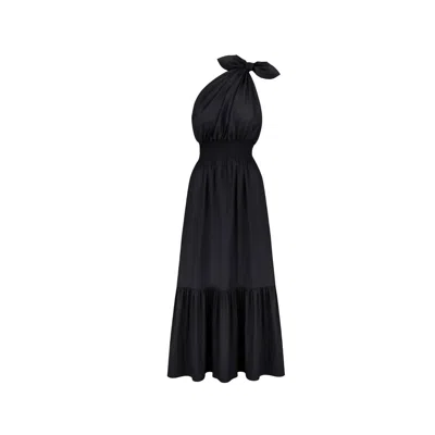 Monica Nera Demi Maxi Long Dress In Black