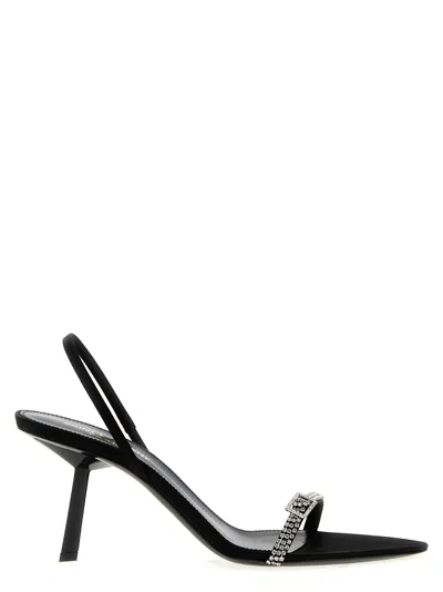 Saint Laurent Rendez-vous Sandals In Black