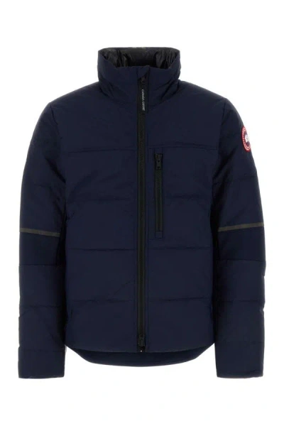 Canada Goose Man Midnight Blue Nylon Hybridge Down Jacket