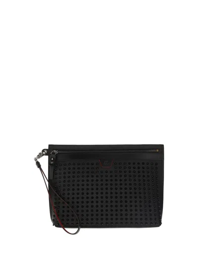 Christian Louboutin City Spike Clutch Bag In Multicolor