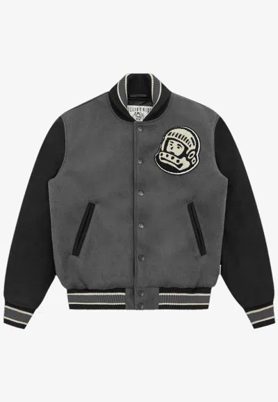 Billionaire Boys Club Gray Astro Varsity Bomber Jacket In Grey