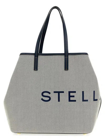 Stella Mccartney Logo Hand Bags In Grey
