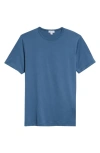 Sunspel Cotton Crewneck T-shirt In Steel Blue