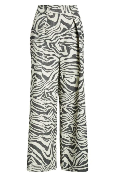 Ulla Johnson Cai Wide-leg Zebra-print Pants