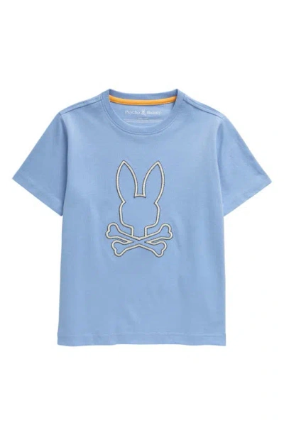 Psycho Bunny Kids' Floyd Graphic T-shirt In Serenity