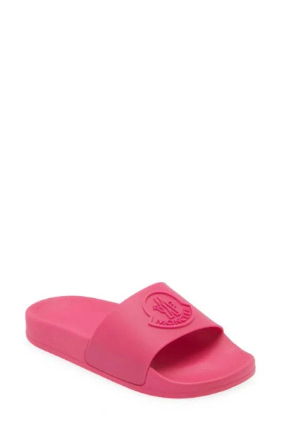Moncler Kids' Basile Slide Sandal In Pink
