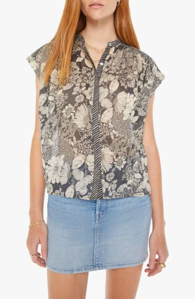 Mother The Slow Ride Floral Cotton Button-up Shirt In French Fai