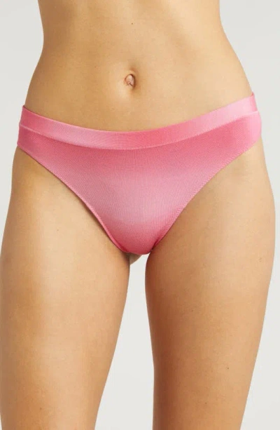 Meundies Feelfree Thong In Pink Ombre