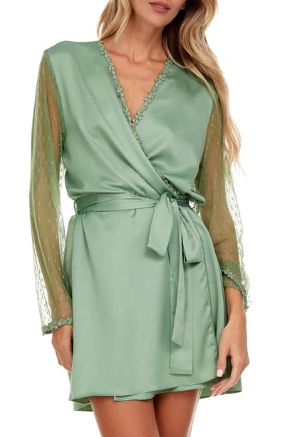 Flora Nikrooz Showstopper Dressing Gown In Forest Green