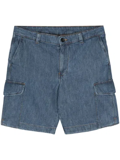Ps By Paul Smith Ps Paul Smith Denim Cargo Shorts In Blue