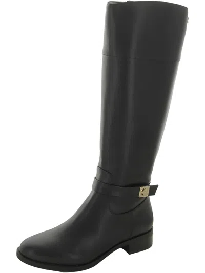 Charter Club Womens Tall Zipper Knee-high Boots In Black