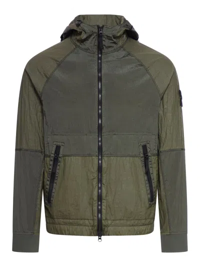 Stone Island Jacket With Hood In Nude & Neutrals