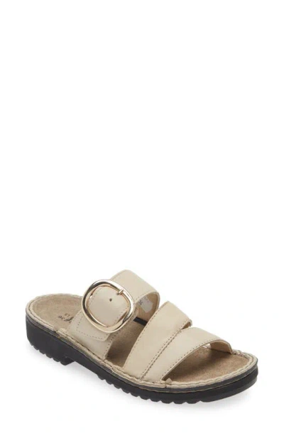 Naot Frey Sandal In Soft Ivory Leather