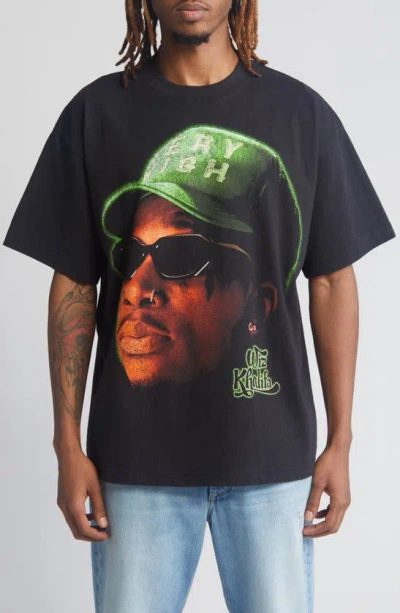Id Supply Co Wiz Khalifa Very High Cotton Graphic T-shirt In Black