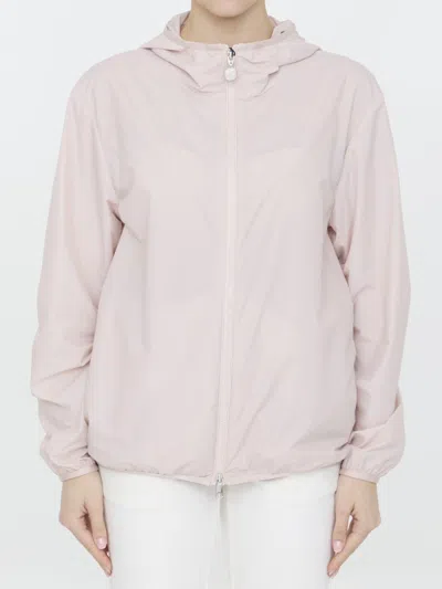 Moncler Fegeo Hooded Jacket In Pink