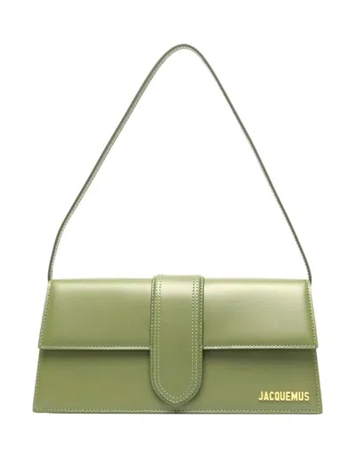 Jacquemus Le Bambino Long Shoulder Bag In Green