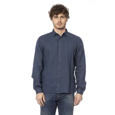 Distretto12 Linen Men's Shirt In Blue