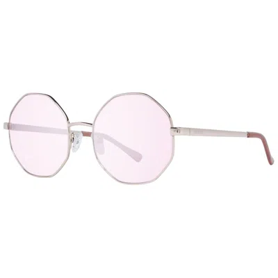 Guess Rose Gold Women Sunglasses In Pink