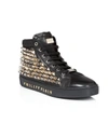 PHILIPP PLEIN HI-TOP SNEAKERS "SKULL LIGHT",A17SMSC0712PLE075N0298